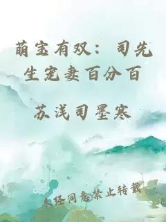 萌寶有雙：司先生寵妻百分百