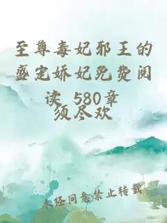 至尊毒妃邪王的盛寵嬌妃免費閱讀 580章